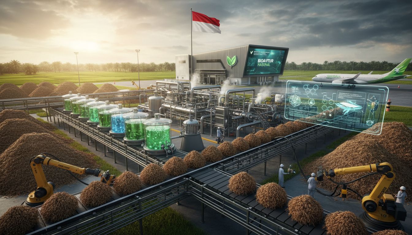 Konversi Limbah Pertanian Menjadi Bioavtur: Inovasi Energi Nasional